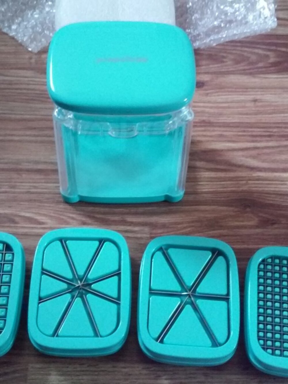 Prepology Manual Slicer Aqua 4 Blades Included DW Safe RUst Resistant BPA Free